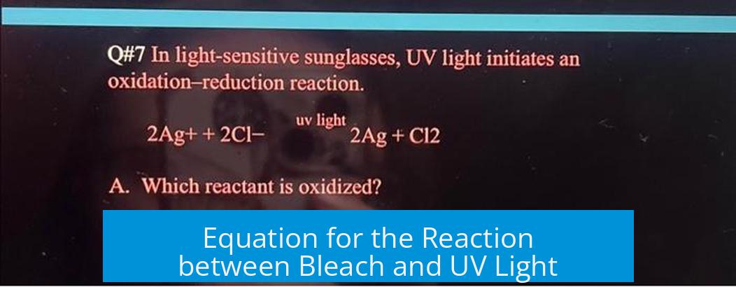 Equation for the Reaction between Bleach and UV Light