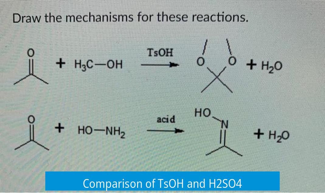 Comparison of TsOH and H2SO4