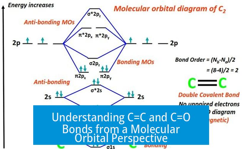 Understanding C=C and C=O Bonds from a Molecular Orbital Perspective