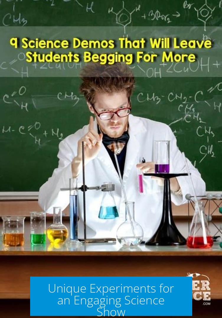 Unique Experiments for an Engaging Science Show