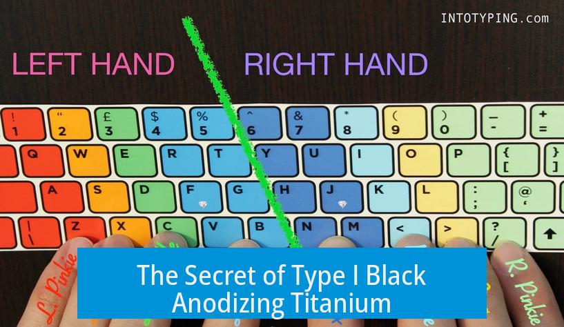 The Secret of Type I Black Anodizing Titanium