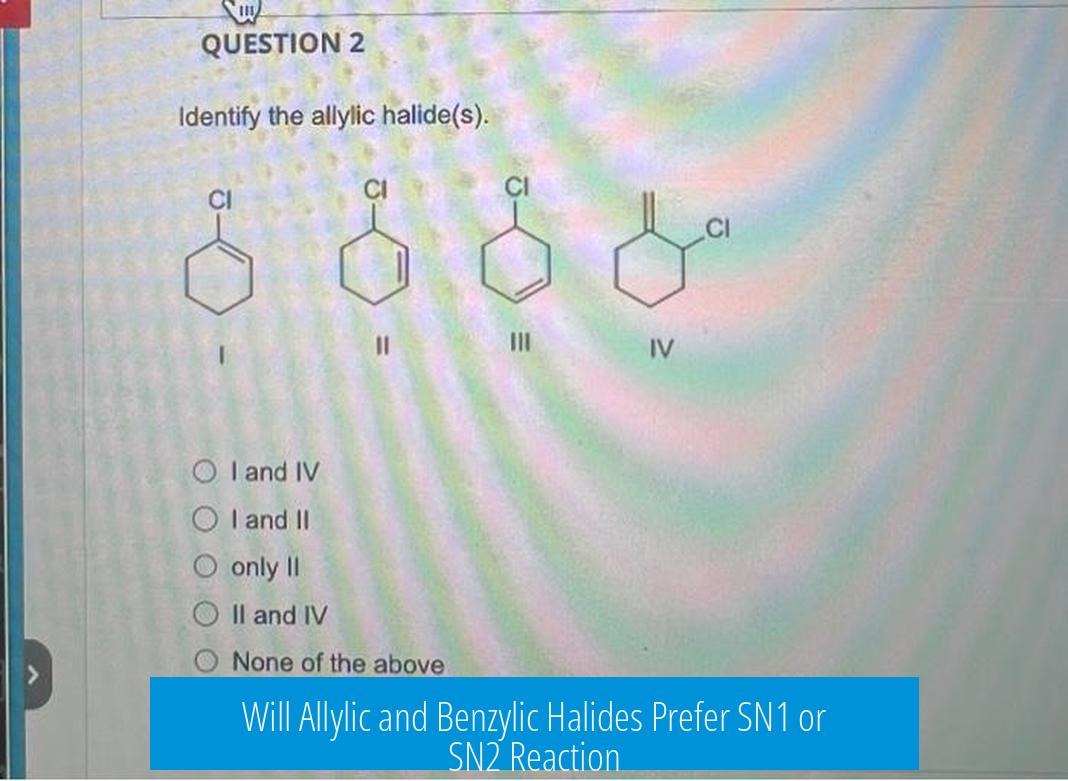 Will Allylic and Benzylic Halides Prefer SN1 or SN2 Reaction?