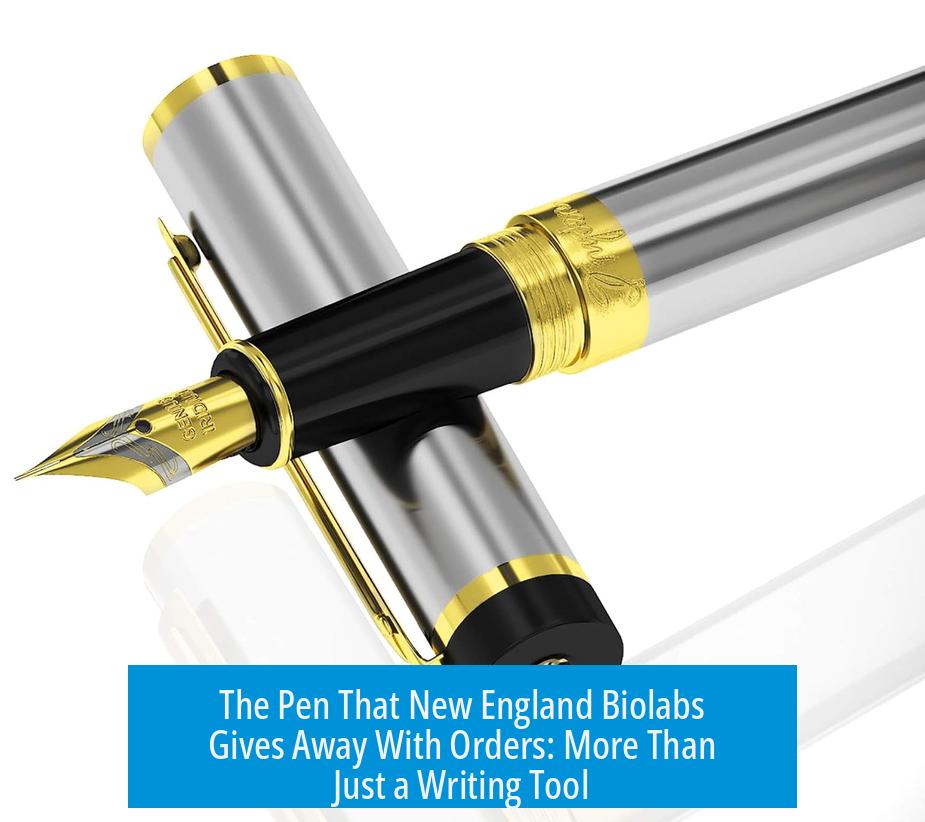 The Pen That New England Biolabs Gives Away With Orders: More Than Just a Writing Tool