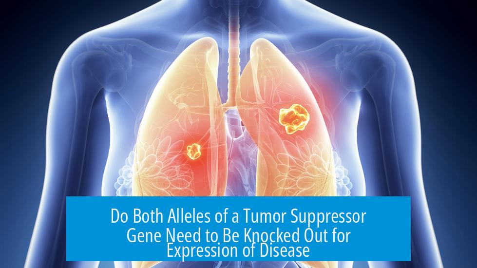Do Both Alleles of a Tumor Suppressor Gene Need to Be Knocked Out for Expression of Disease?