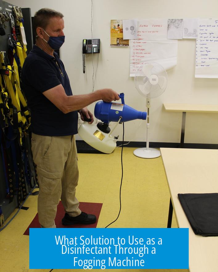What Solution to Use as a Disinfectant Through a Fogging Machine?