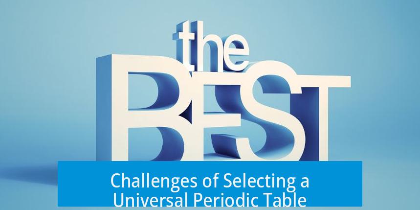 Challenges of Selecting a Universal Periodic Table