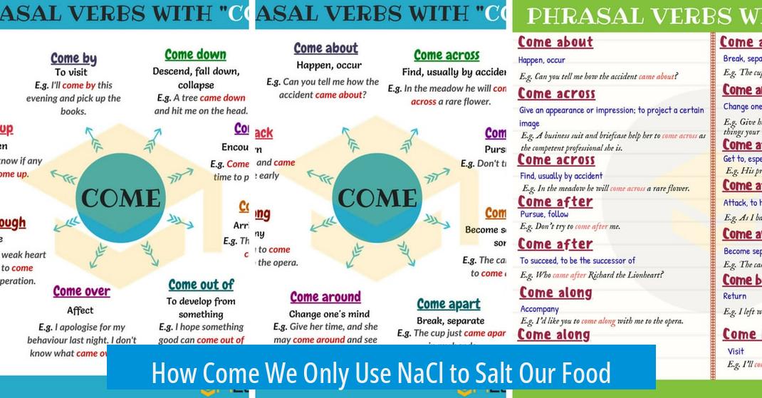 How Come We Only Use NaCl to Salt Our Food?