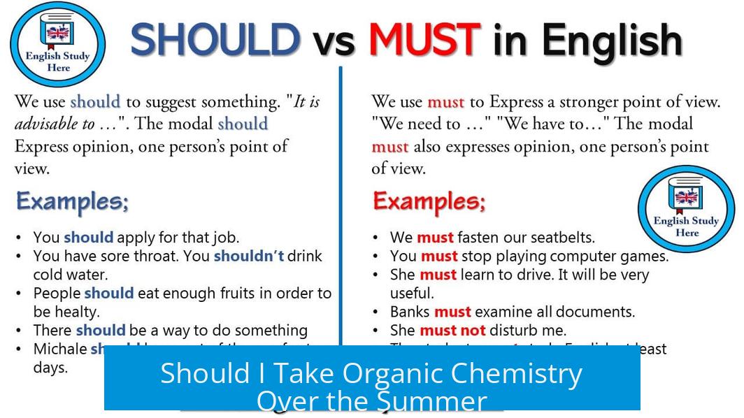 Should I Take Organic Chemistry Over the Summer?