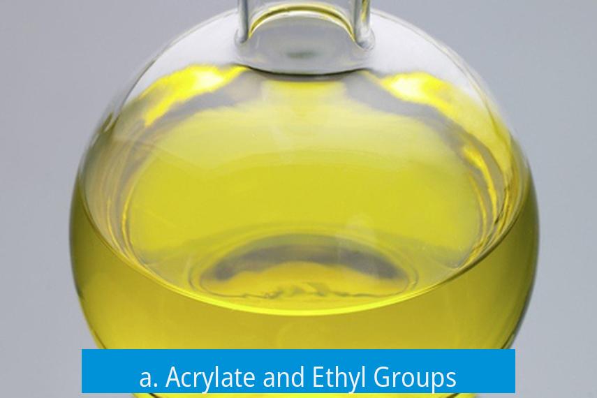 a. Acrylate and Ethyl Groups