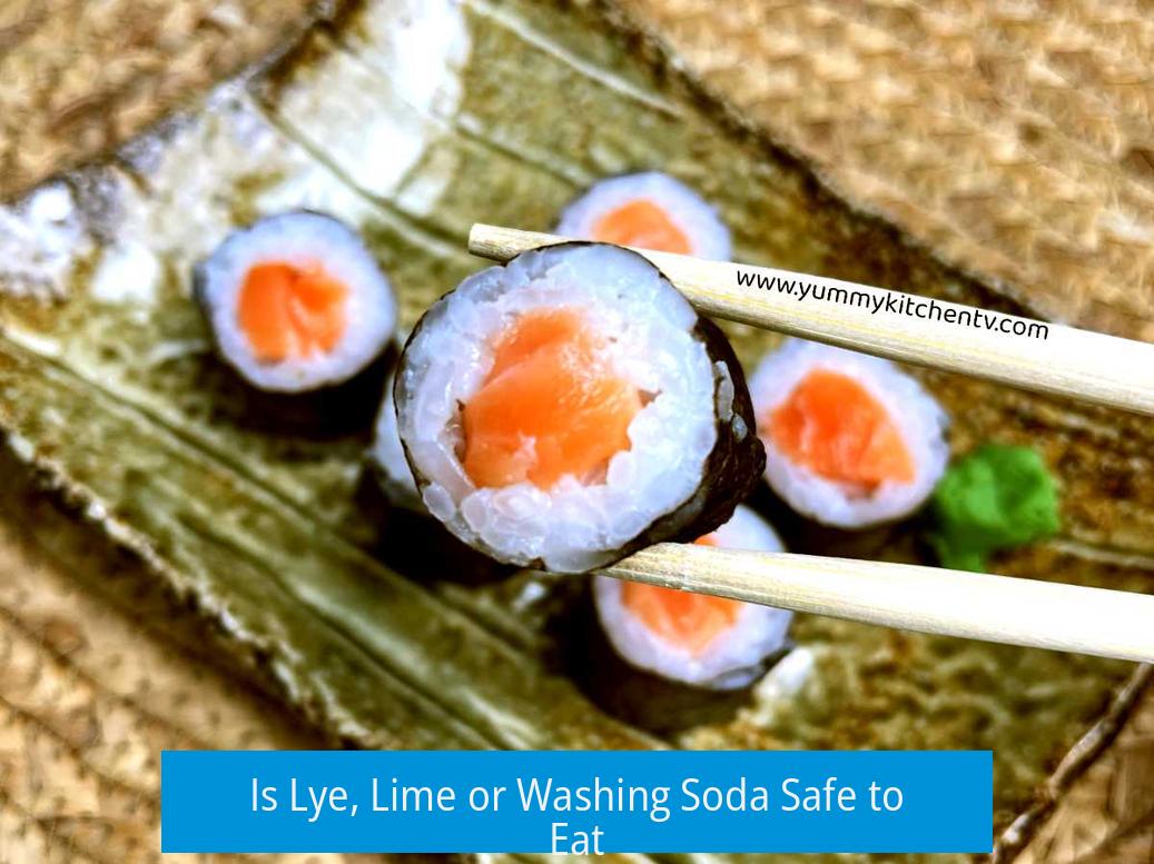 Is Lye, Lime or Washing Soda Safe to Eat?