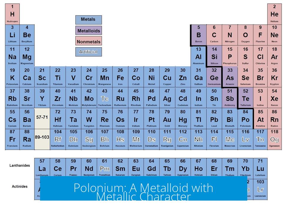 Polonium: A Metalloid with Metallic Character