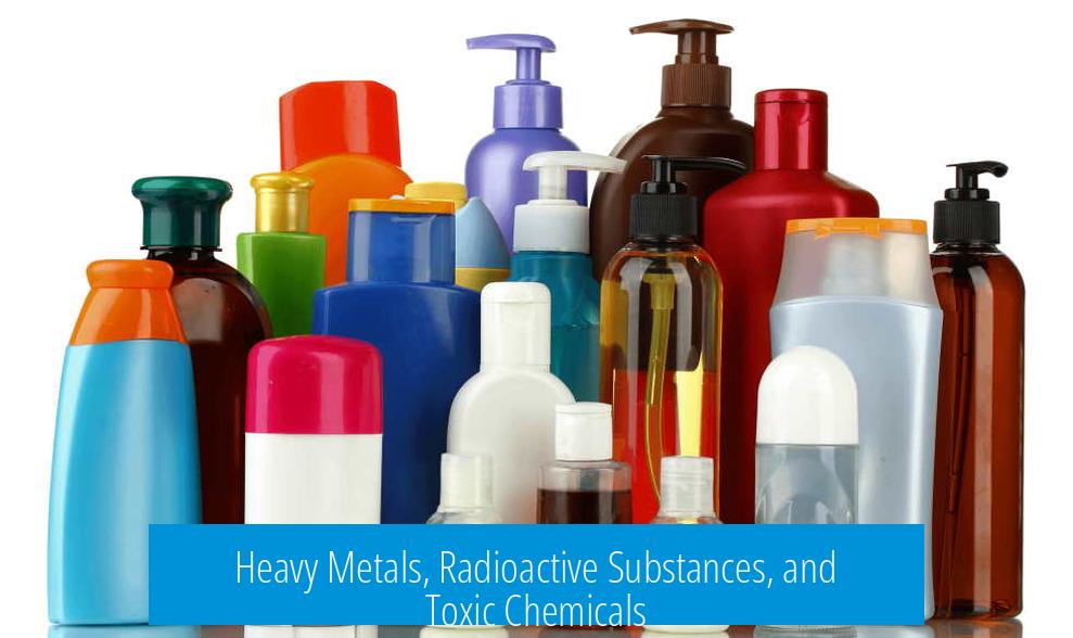 Heavy Metals, Radioactive Substances, and Toxic Chemicals