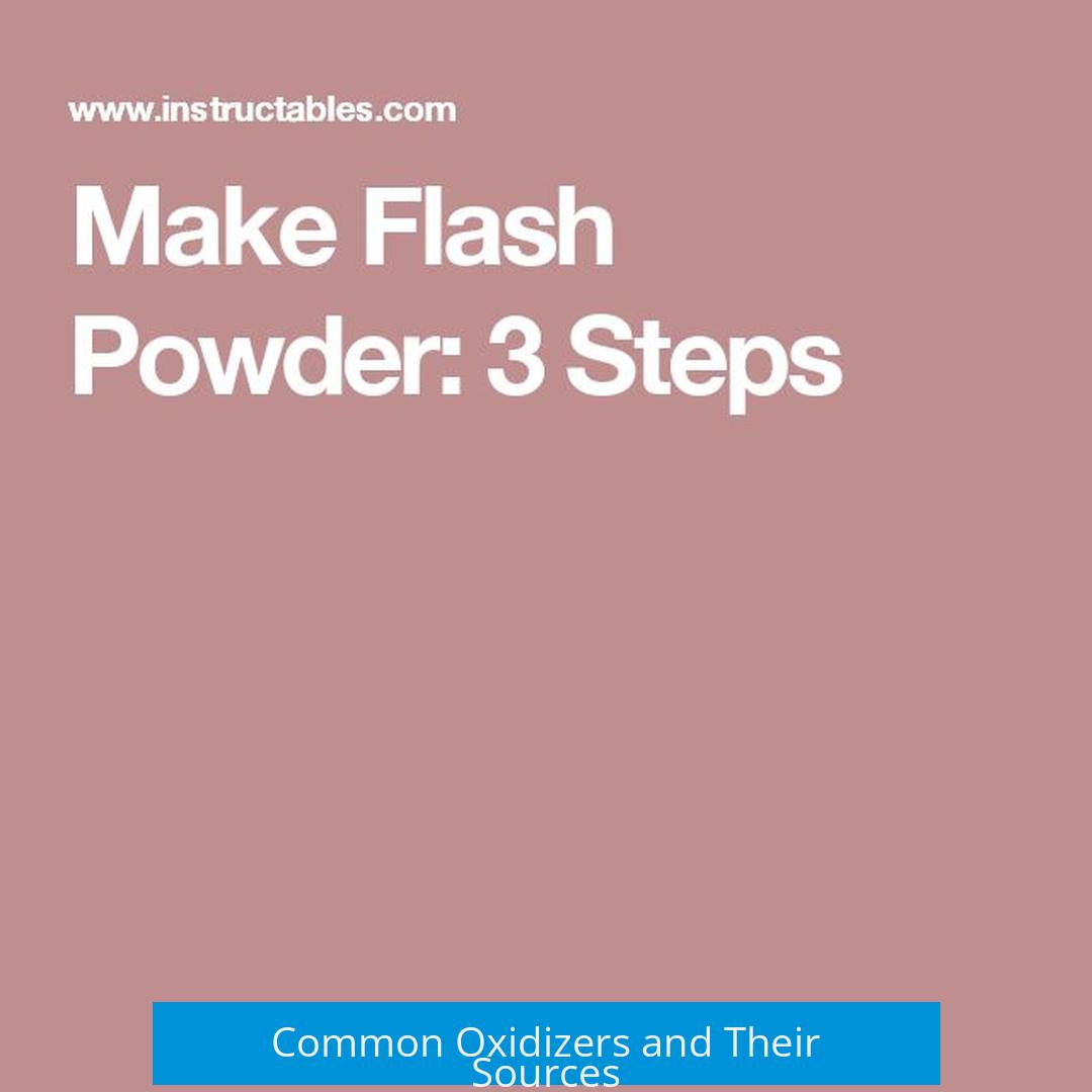 Common Oxidizers and Their Sources