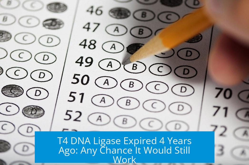 T4 DNA Ligase Expired 4 Years Ago: Any Chance It Would Still Work?