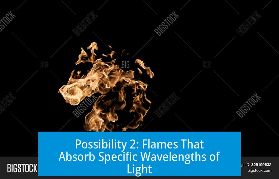 Possibility 2: Flames That Absorb Specific Wavelengths of Light