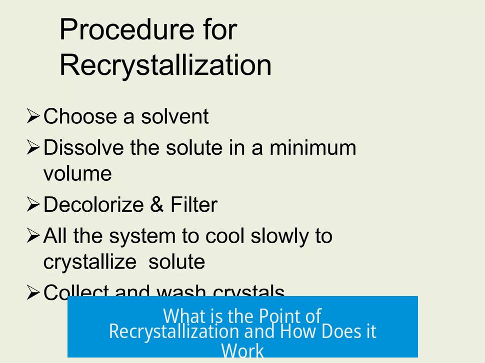 What is the Point of Recrystallization and How Does it Work?