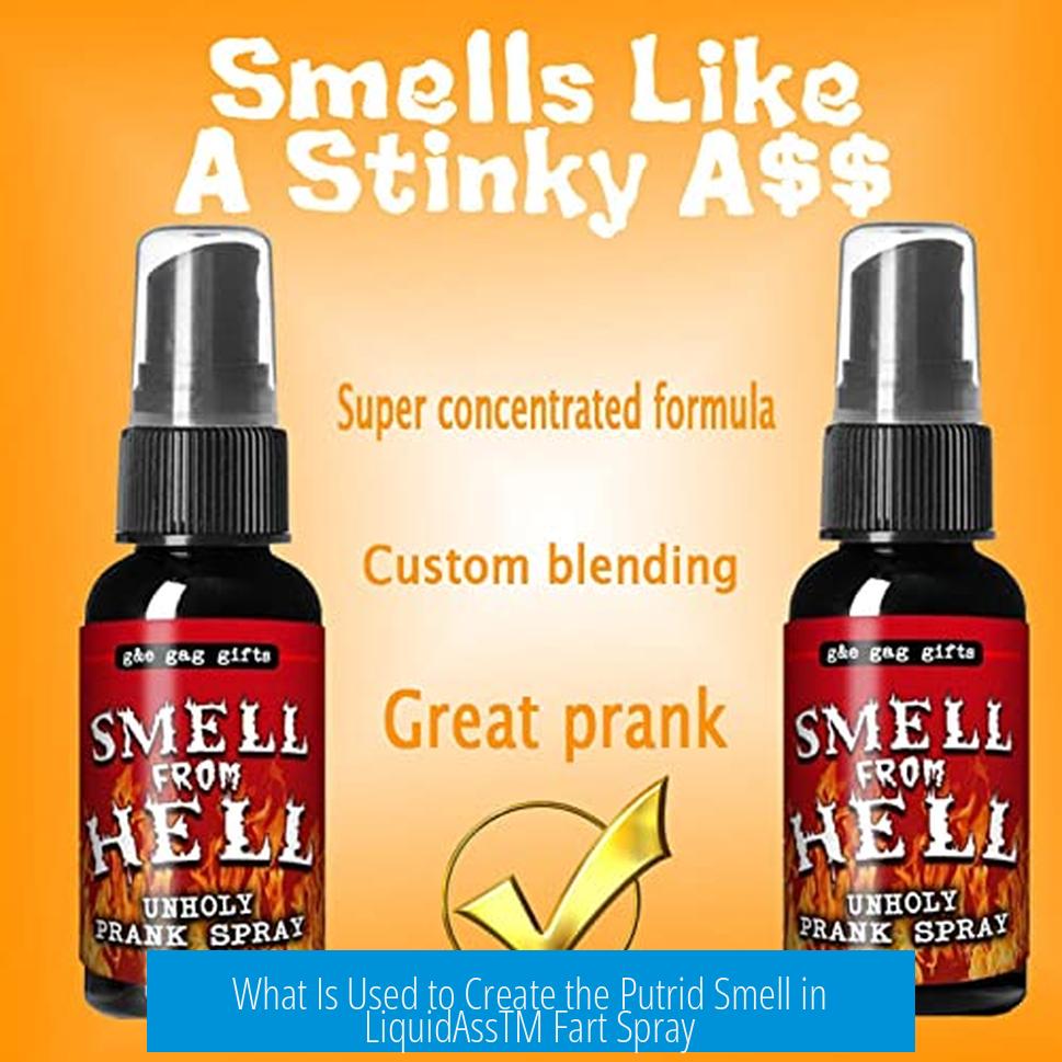 What Is Used to Create the Putrid Smell in LiquidAssTM Fart Spray?