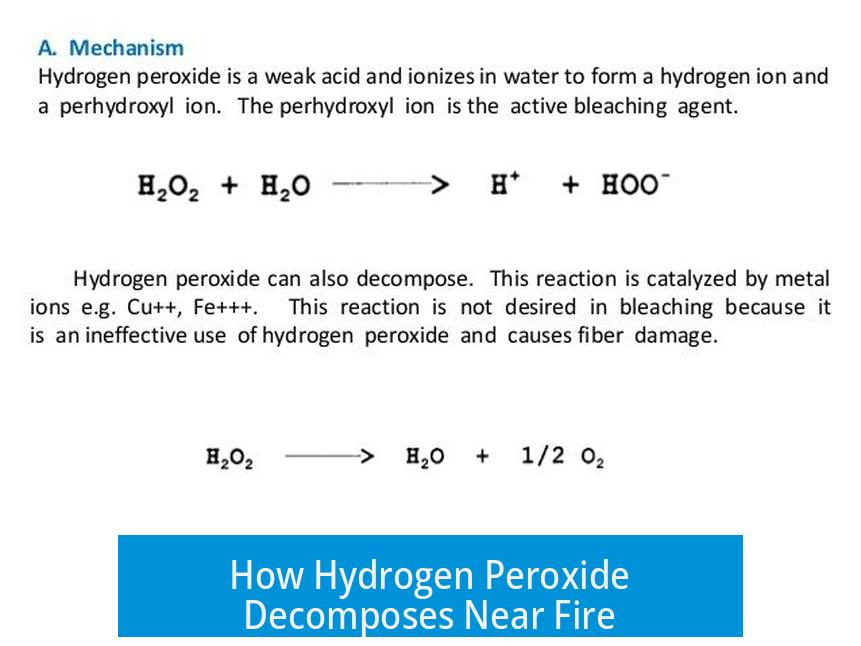 How Hydrogen Peroxide Decomposes Near Fire