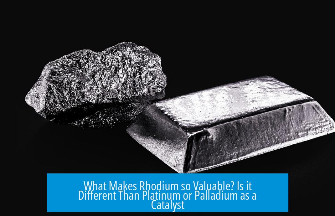 What Makes Rhodium so Valuable? Is it Different Than Platinum or Palladium as a Catalyst?