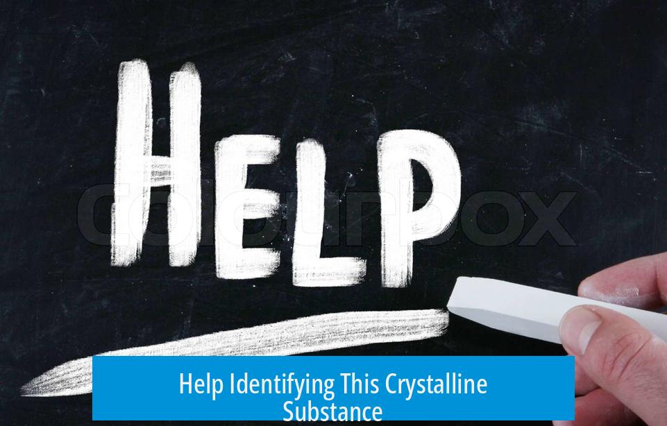 Help Identifying This Crystalline Substance