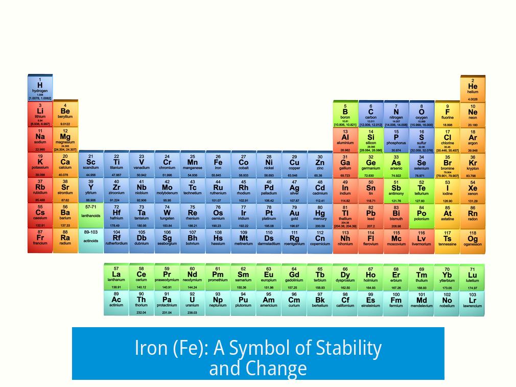 Iron (Fe): A Symbol of Stability and Change