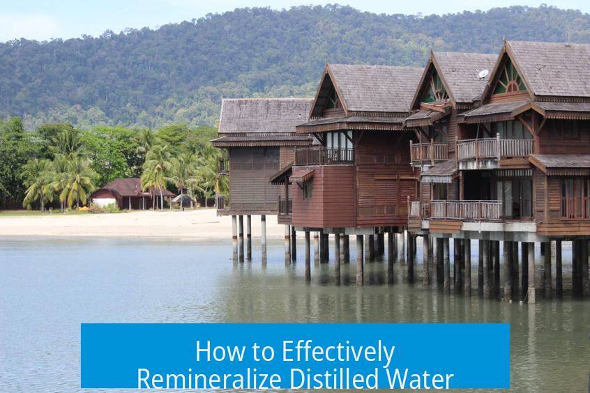 How to Effectively Remineralize Distilled Water