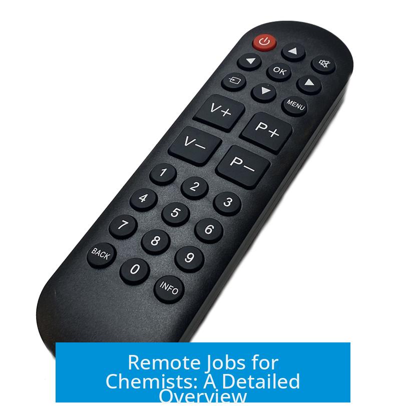 Remote Jobs for Chemists: A Detailed Overview