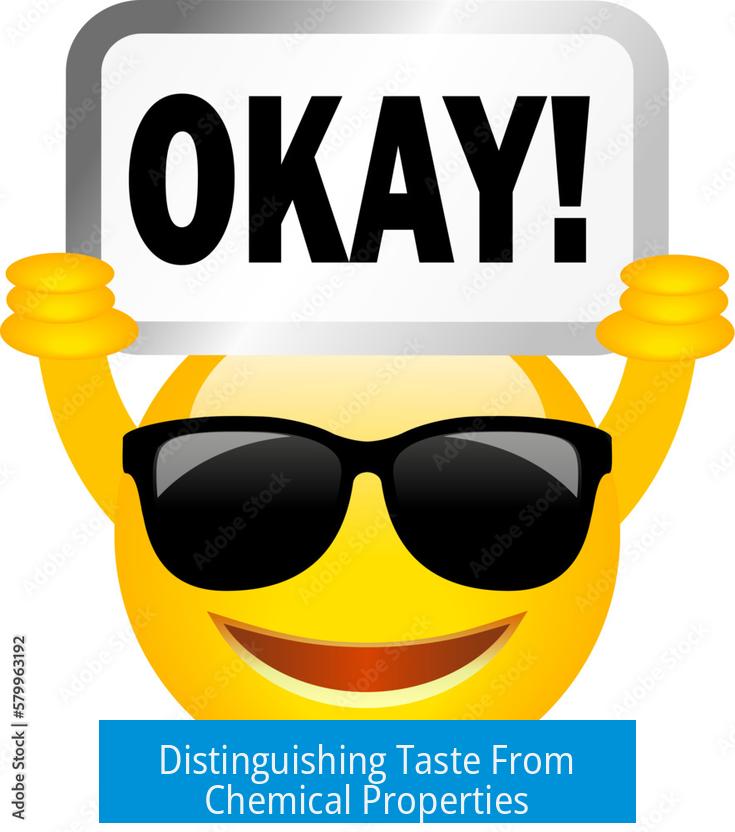 Distinguishing Taste From Chemical Properties