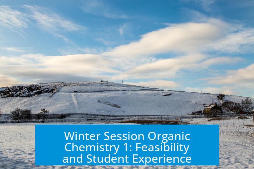 Winter Session Organic Chemistry 1: Feasibility and Student Experience