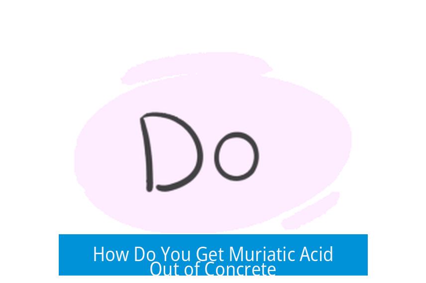 How Do You Get Muriatic Acid Out of Concrete?