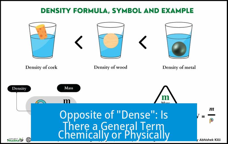 Opposite of "Dense": Is There a General Term Chemically or Physically?