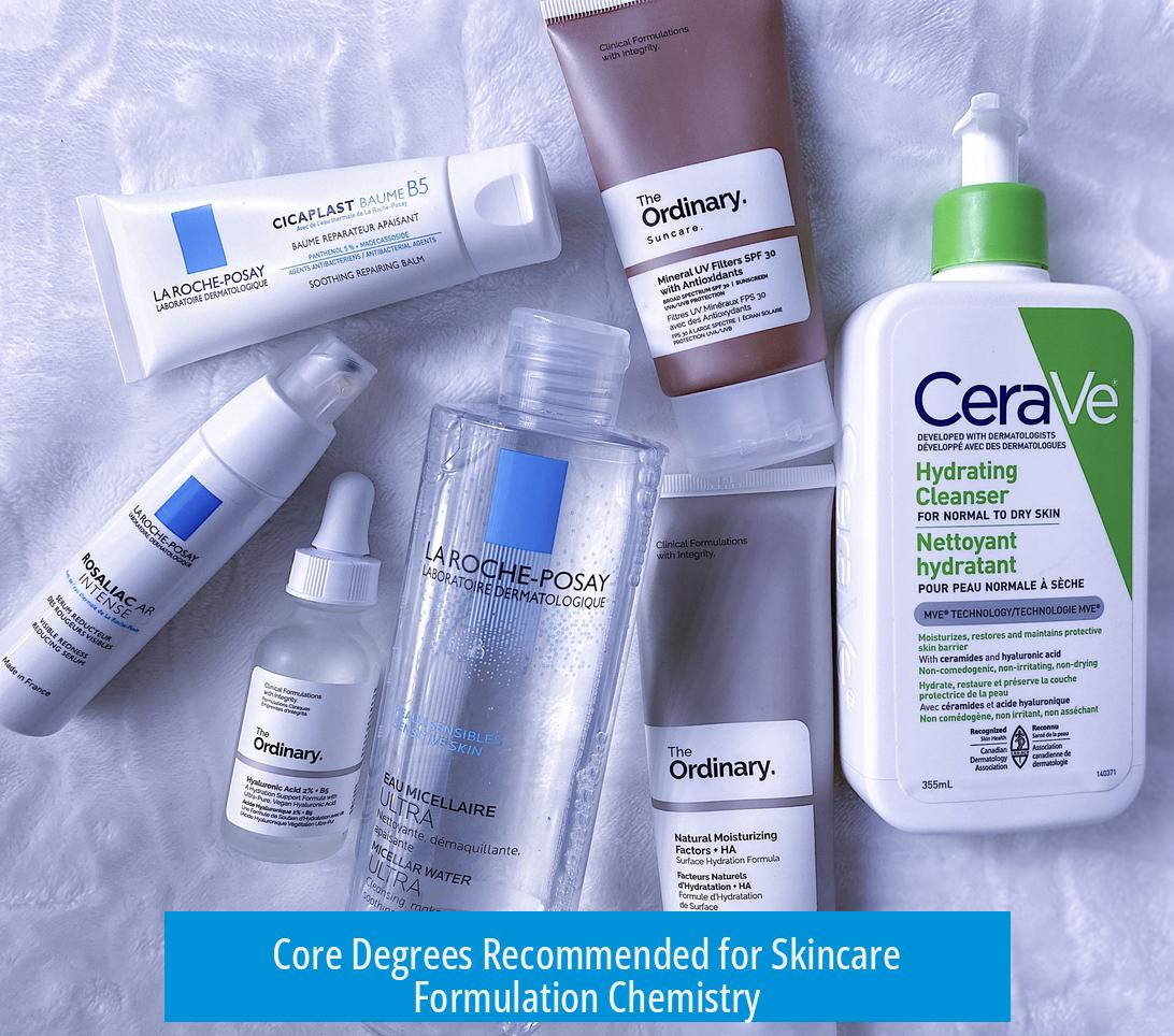 Core Degrees Recommended for Skincare Formulation Chemistry