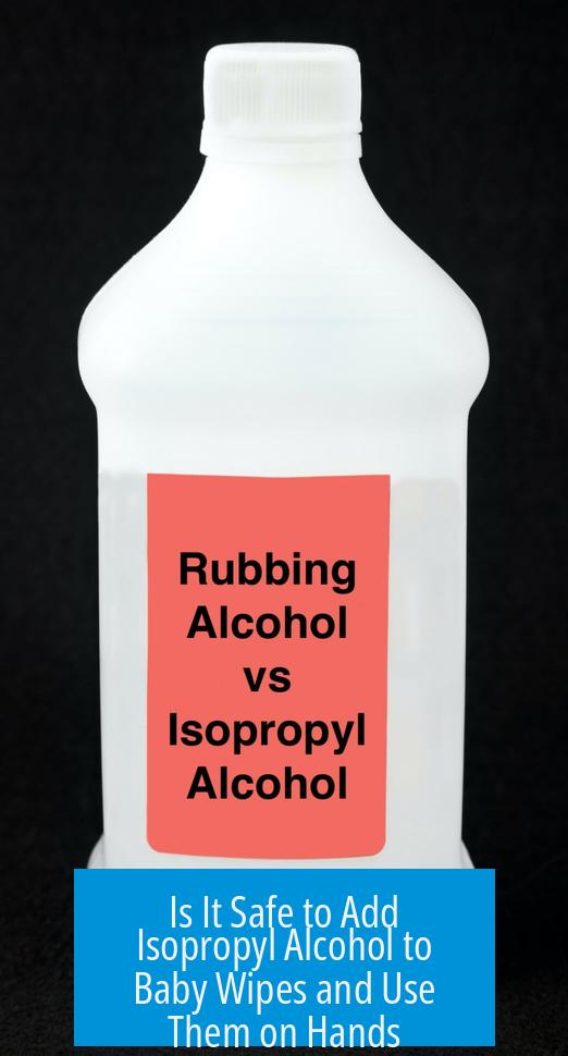 Is It Safe to Add Isopropyl Alcohol to Baby Wipes and Use Them on Hands?