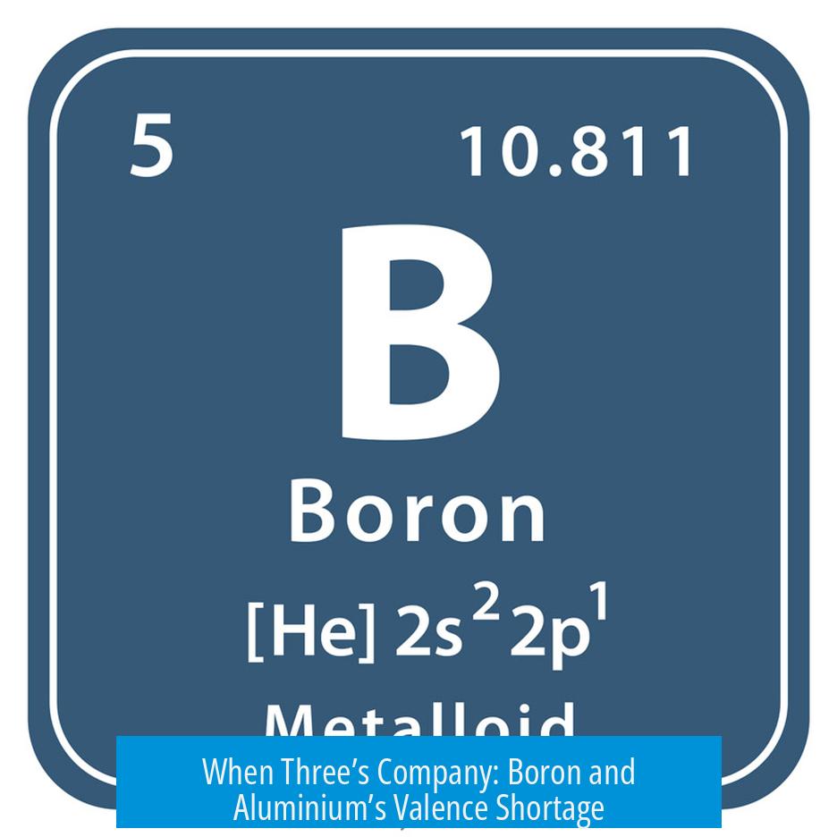 When Three’s Company: Boron and Aluminium’s Valence Shortage