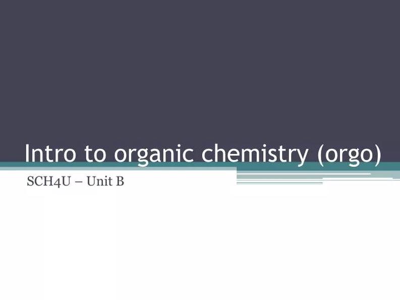 Why is "orgo" a Nickname for Organic Chemistry?
