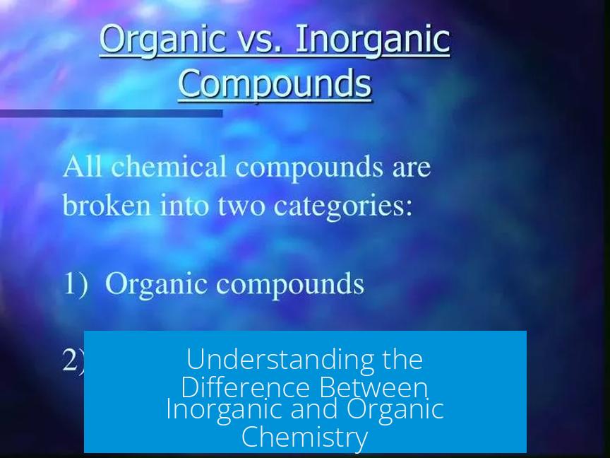 Understanding the Difference Between Inorganic and Organic Chemistry
