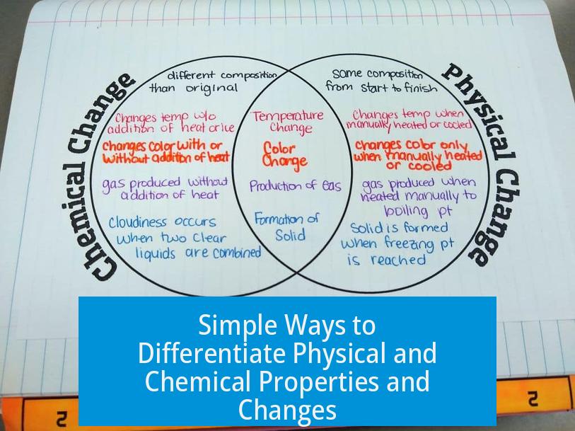 Simple Ways to Differentiate Physical and Chemical Properties and Changes