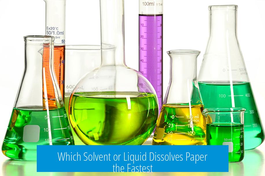 Which Solvent or Liquid Dissolves Paper the Fastest?