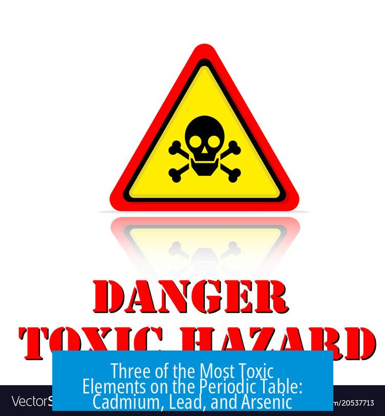 Three of the Most Toxic Elements on the Periodic Table: Cadmium, Lead, and Arsenic