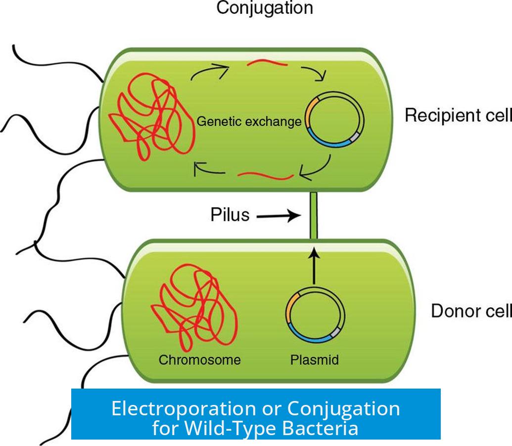 Electroporation or Conjugation for Wild-Type Bacteria