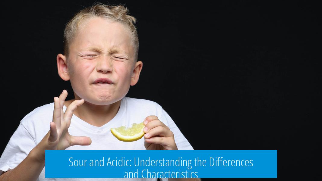 Sour and Acidic: Understanding the Differences and Characteristics