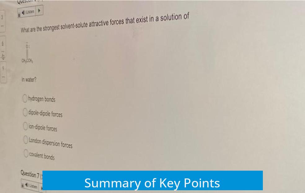 Summary of Key Points