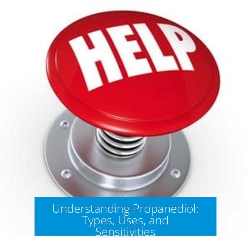 Understanding Propanediol: Types, Uses, and Sensitivities