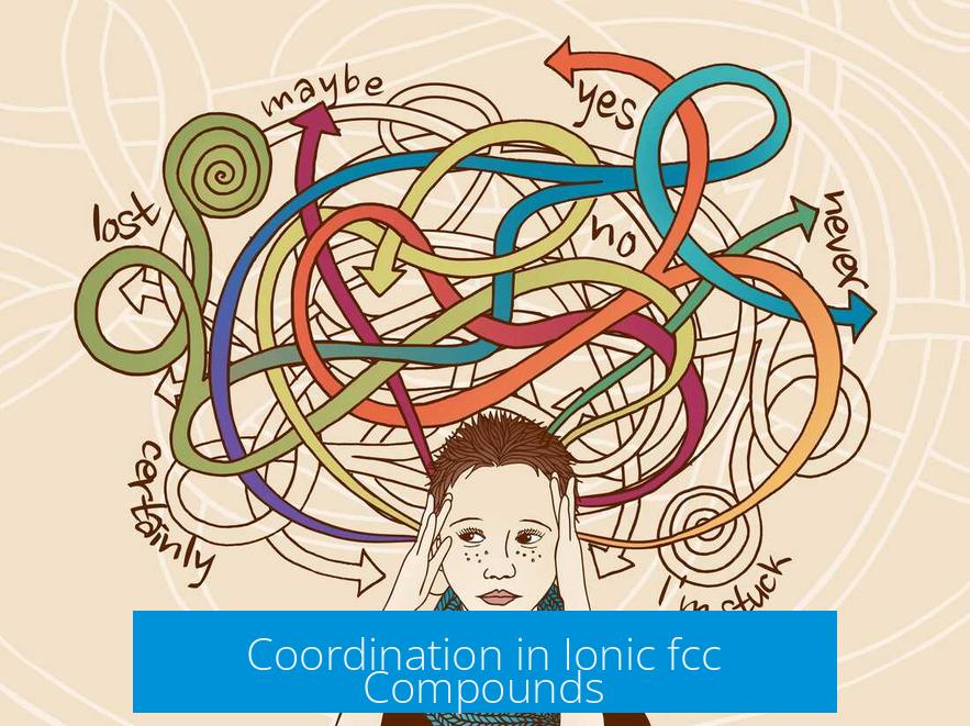 Coordination in Ionic fcc Compounds