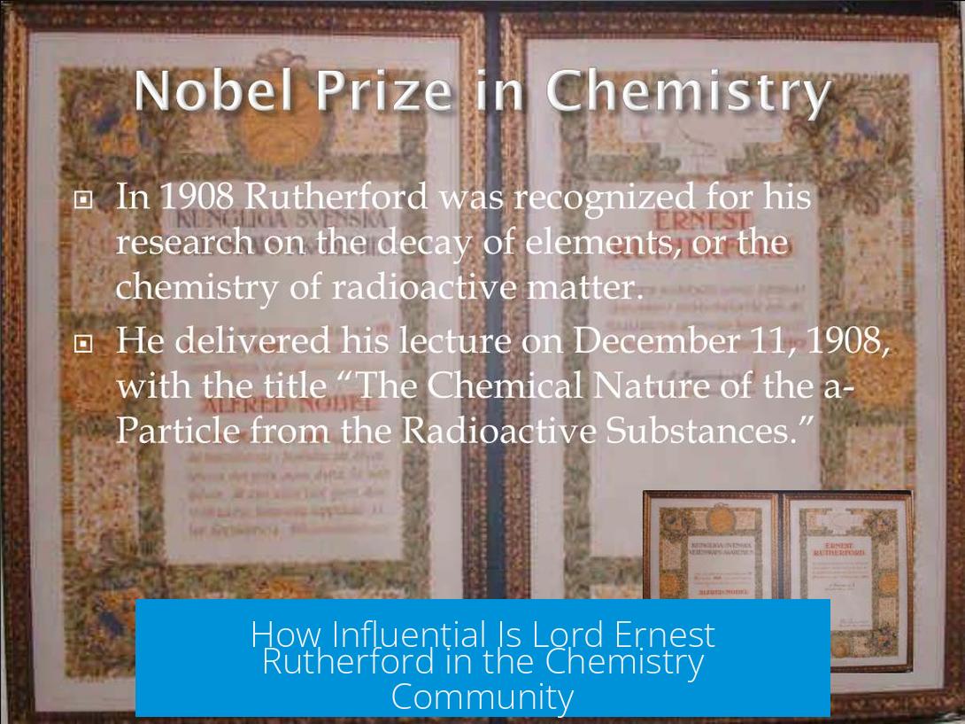 How Influential Is Lord Ernest Rutherford in the Chemistry Community?