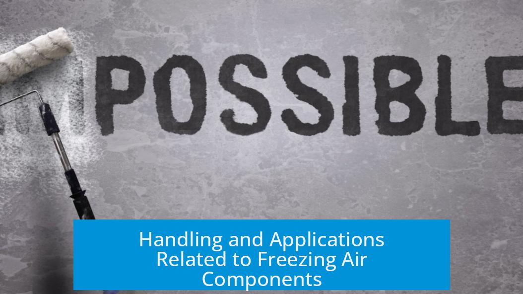 Handling and Applications Related to Freezing Air Components