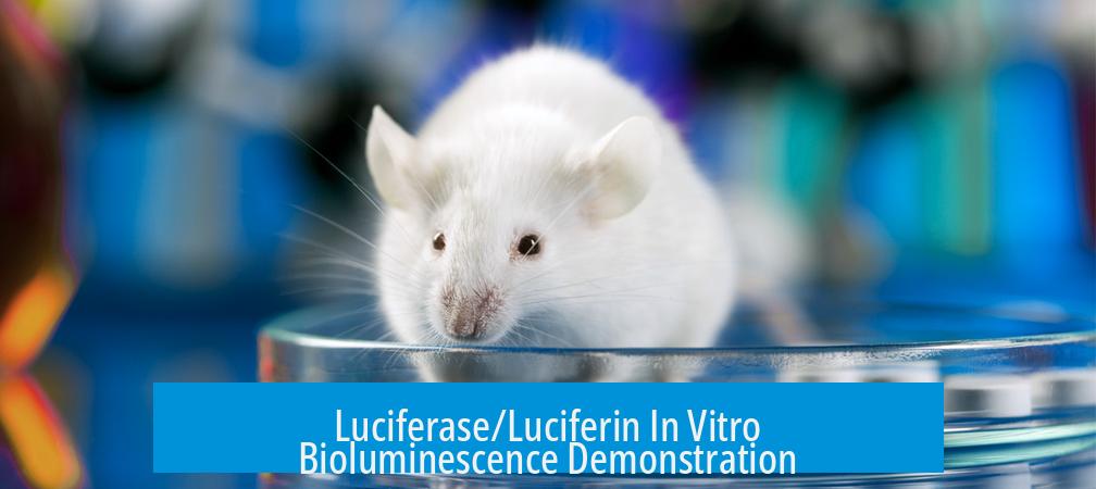 Luciferase/Luciferin In Vitro Bioluminescence Demonstration