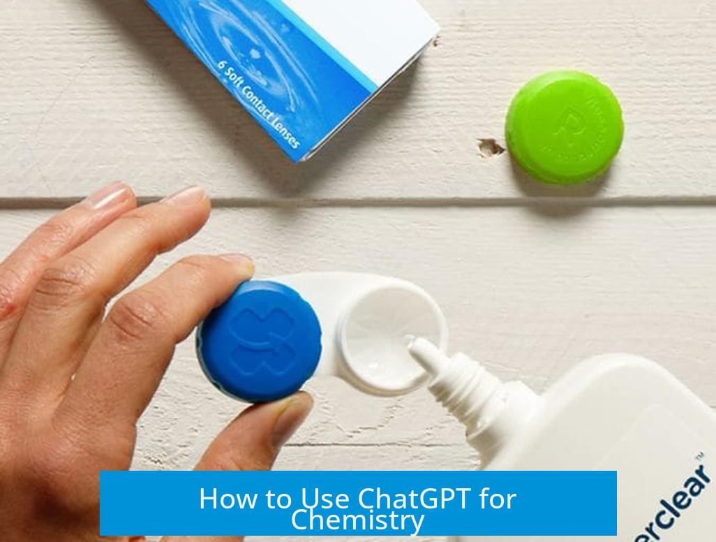 How to Use ChatGPT for Chemistry