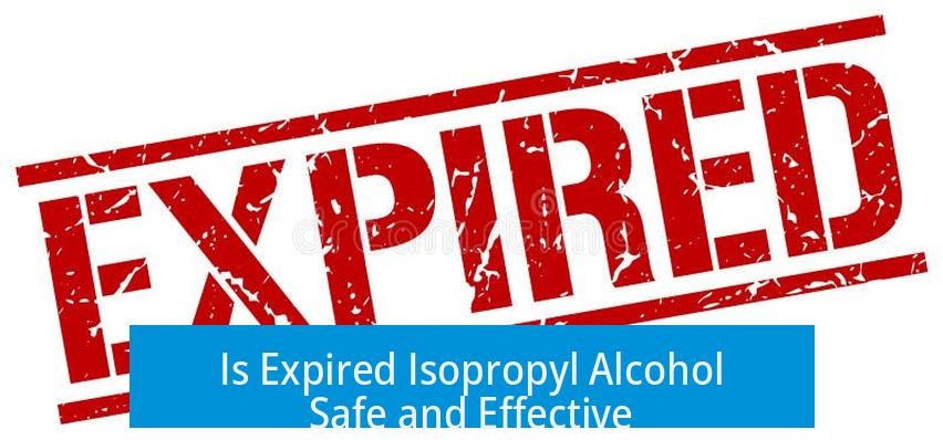 Is Expired Isopropyl Alcohol Safe and Effective?