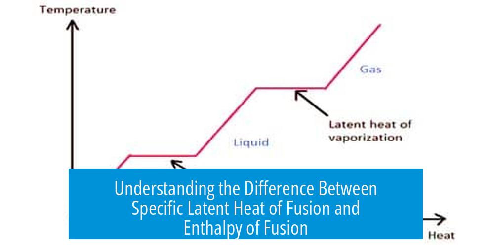 Understanding the Difference Between Specific Latent Heat of Fusion and Enthalpy of Fusion